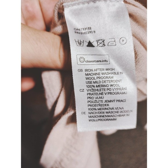 H&M 100% Merino Wool Sweater blush pink Medium - Picture 5 of 8